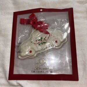 Lenox Holiday Car Cookie Press Volkswagen Bug Porcelain Ornament‎